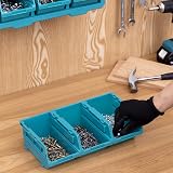 Navaris Interlocking Storage Organiser Drawers x3 Plastic Compartments for view 2