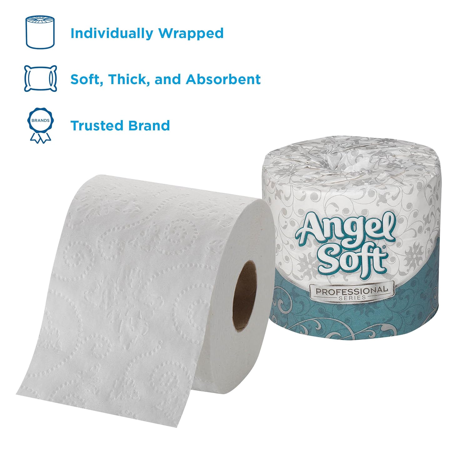 Angel Soft Professional Series Premium 2-Ply Embossed Toilet Paper by GP PRO (Georgia-Pacific), 16880, 450 Sheets Per Roll, 80 Rolls Per Case: Industrial & Scientific