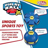 Goliath WAHU Phlat Ball Junior Blue 15cm Transforming Toy Disc to Ball view 5