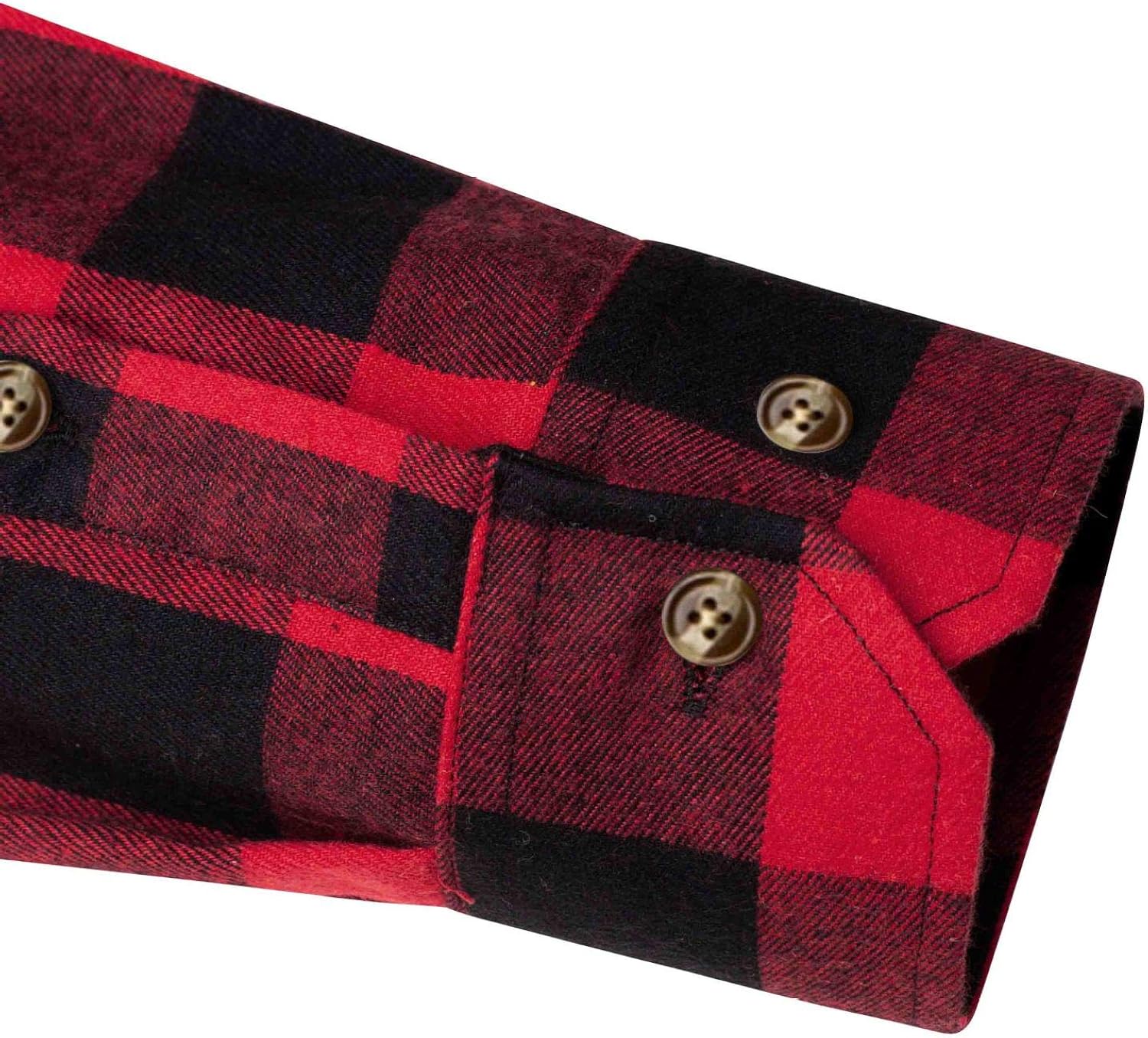 J.VER Men's Flannel Plaid Shirts Long Sleeve Regular Fit Button Down Casual Shirt for Boys: Clothing