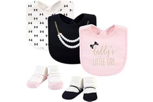 Little Treasure Unisex BabyCotton Bib and Sock Set