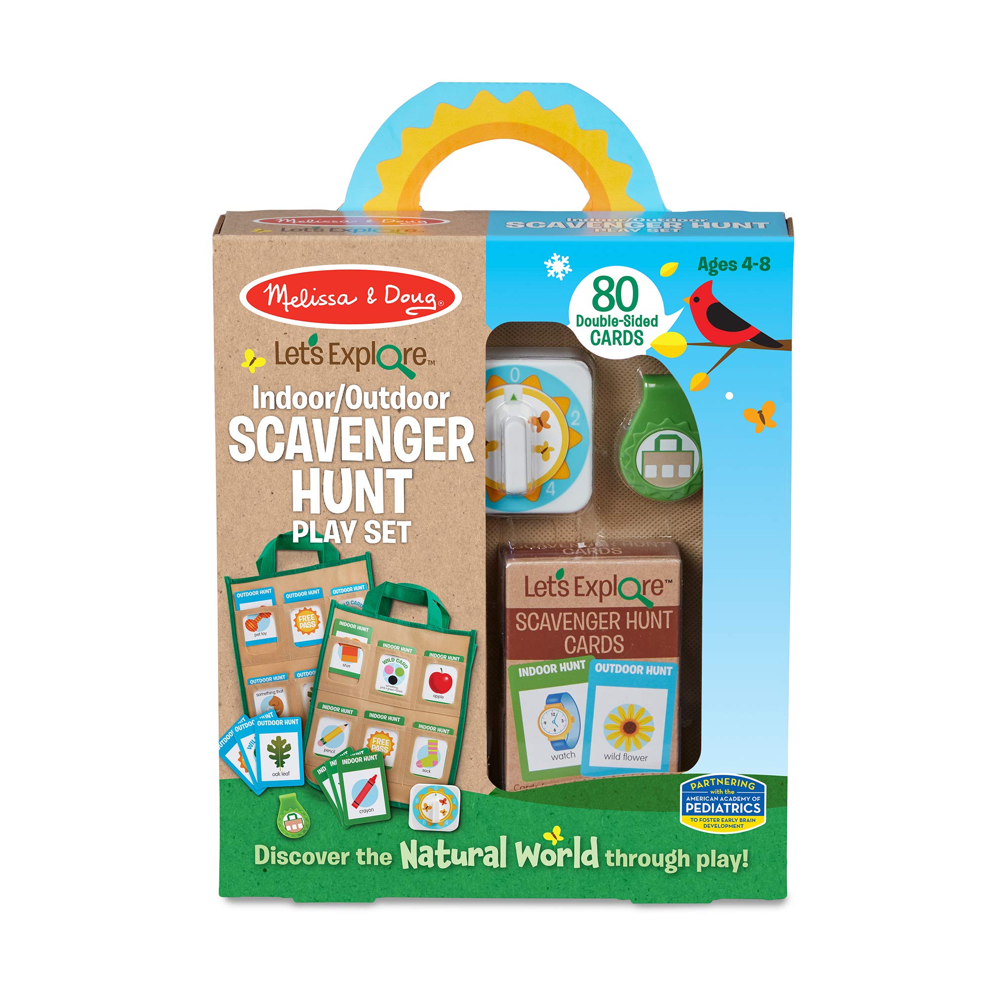 Melissa & Doug Let's Explore Indoor/Outdoor Scavenger Hunt Set | Pretend Play | 4+ | Gift for Boy or Girl