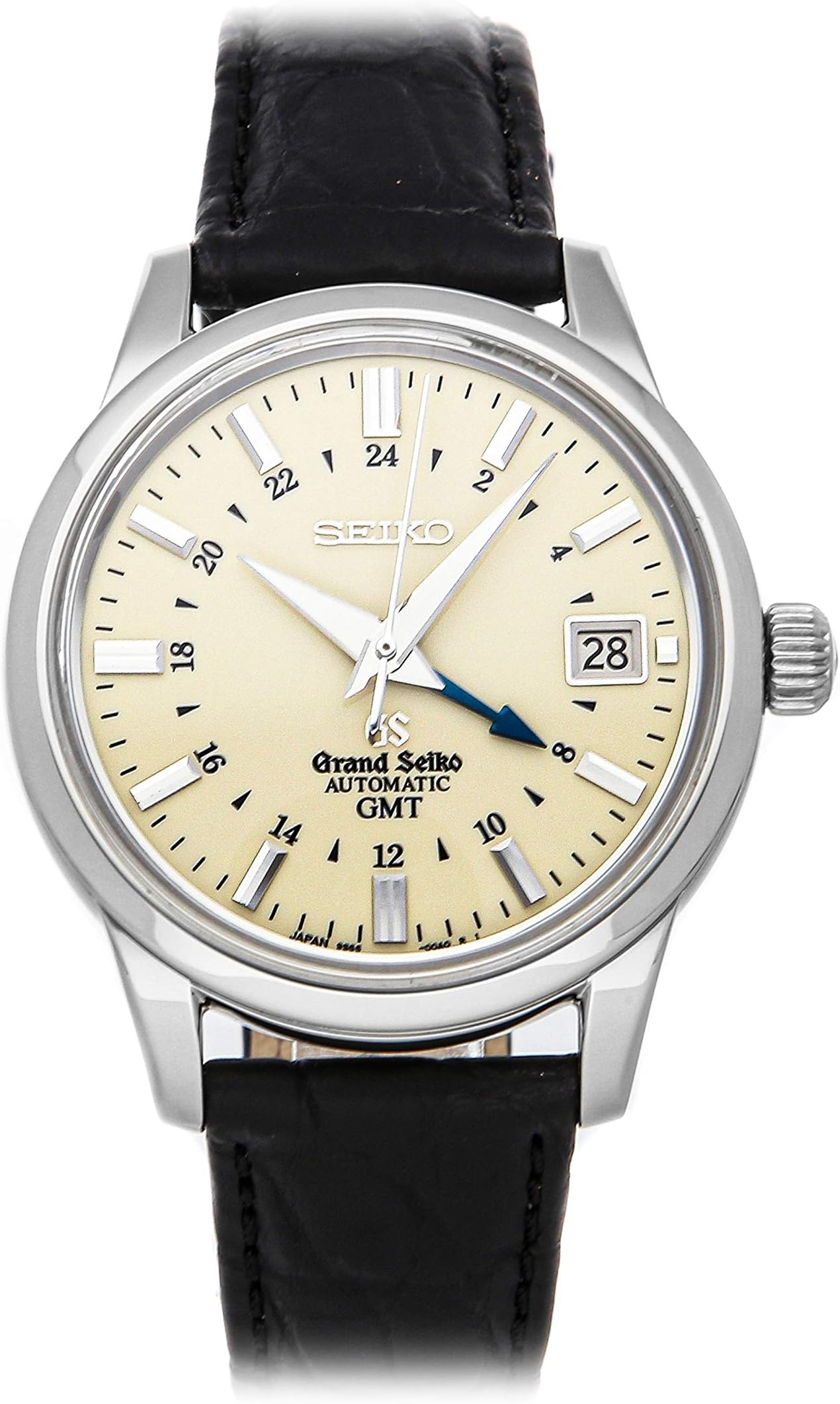 Grand Seiko Grand Seiko GMT Mechanical (Automatic) Cream Dial Mens Watch SBGM021 (Certified Pre-Owned)
