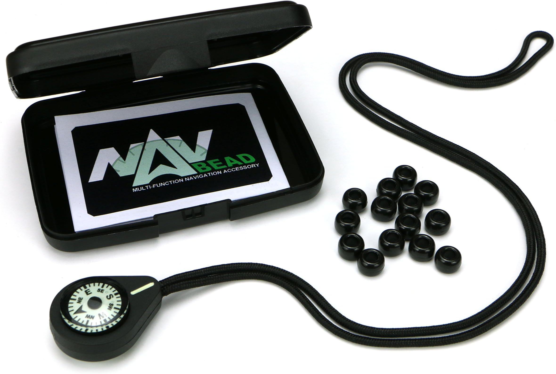 Polymath Products Nav Bead – Multi-function navigation accessory. Compass, map illuminator, pace counter and personal marker. UK-made.