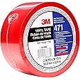 3M Vinyl Tape 471, Red, 2 in x 36 yd, 5.2 mil