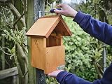 Green Feathers Bird Box Deluxe Wood 32mm Hole Waterproof Ventilated view 4