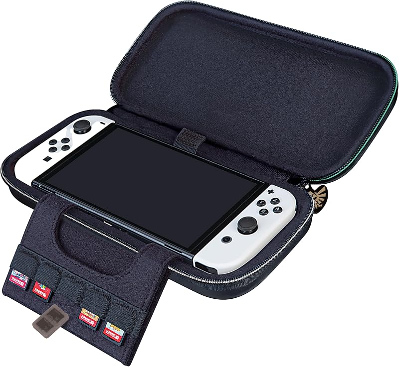 NACON RDS NSW Deluxe - Estuche de Viaje Zelda Tears of The Kingdom, Multi, Organizador de Bolsas