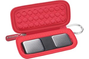 PAIYULE Case for Alivecor KardiaMobile 6L for EKG Monitor, Compact Holder Also Fits for Sec Portable Heart Rate Monitor, Cardiac Heart Detector (Box Only) (Red)