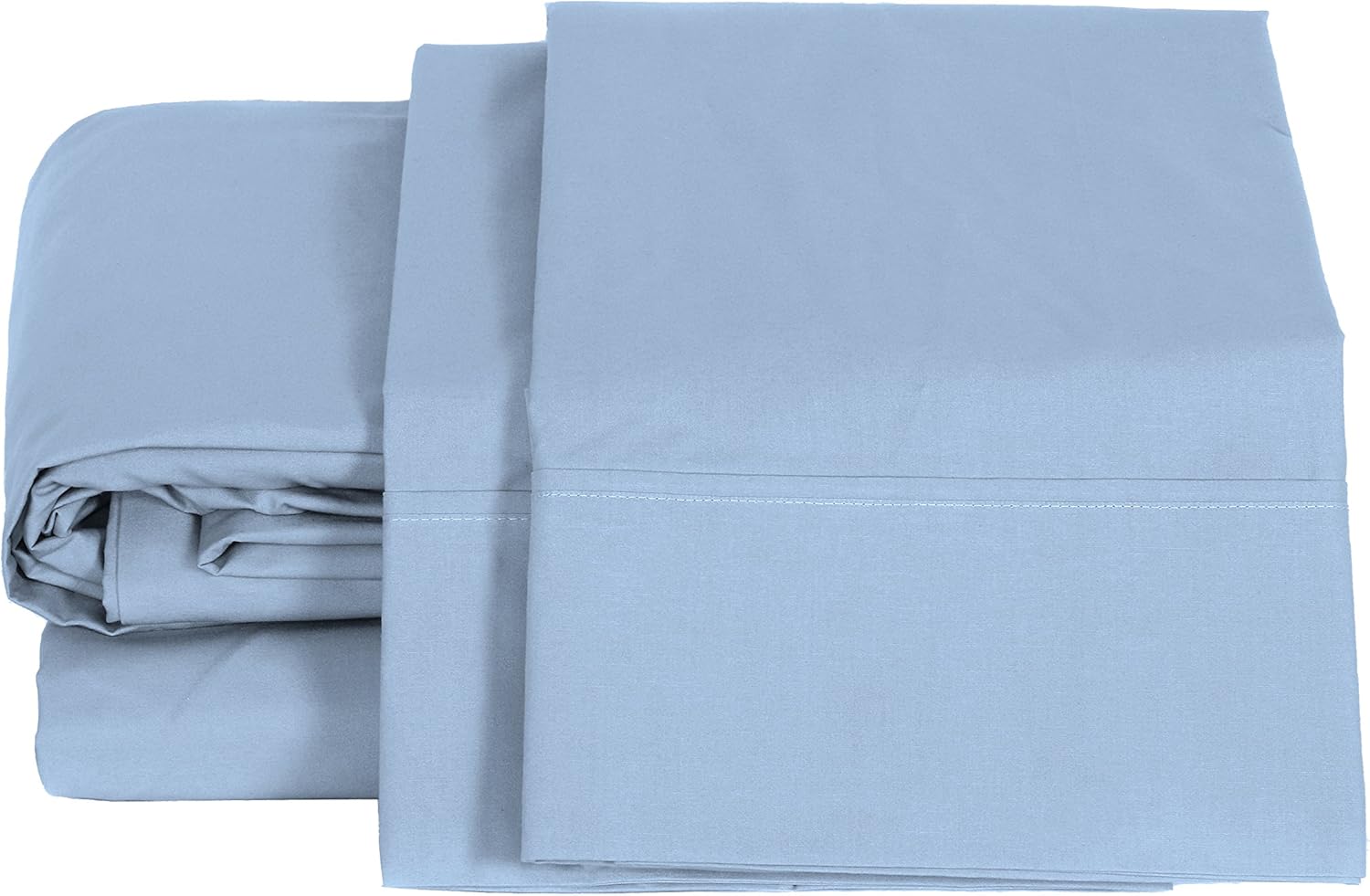 100% Cotton Percale Sheets Queen Size, Sage, Deep Pocket, 4 Piece - 1 Flat, 1 Deep Pocket Fitted Sheet and 2 Pillowcases, Crisp and Strong Bed Linen: Home & Kitchen