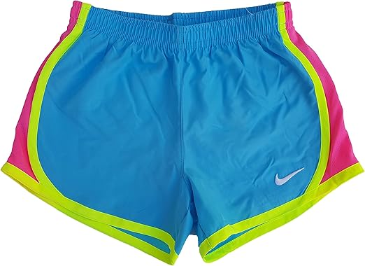 pink and blue nike shorts