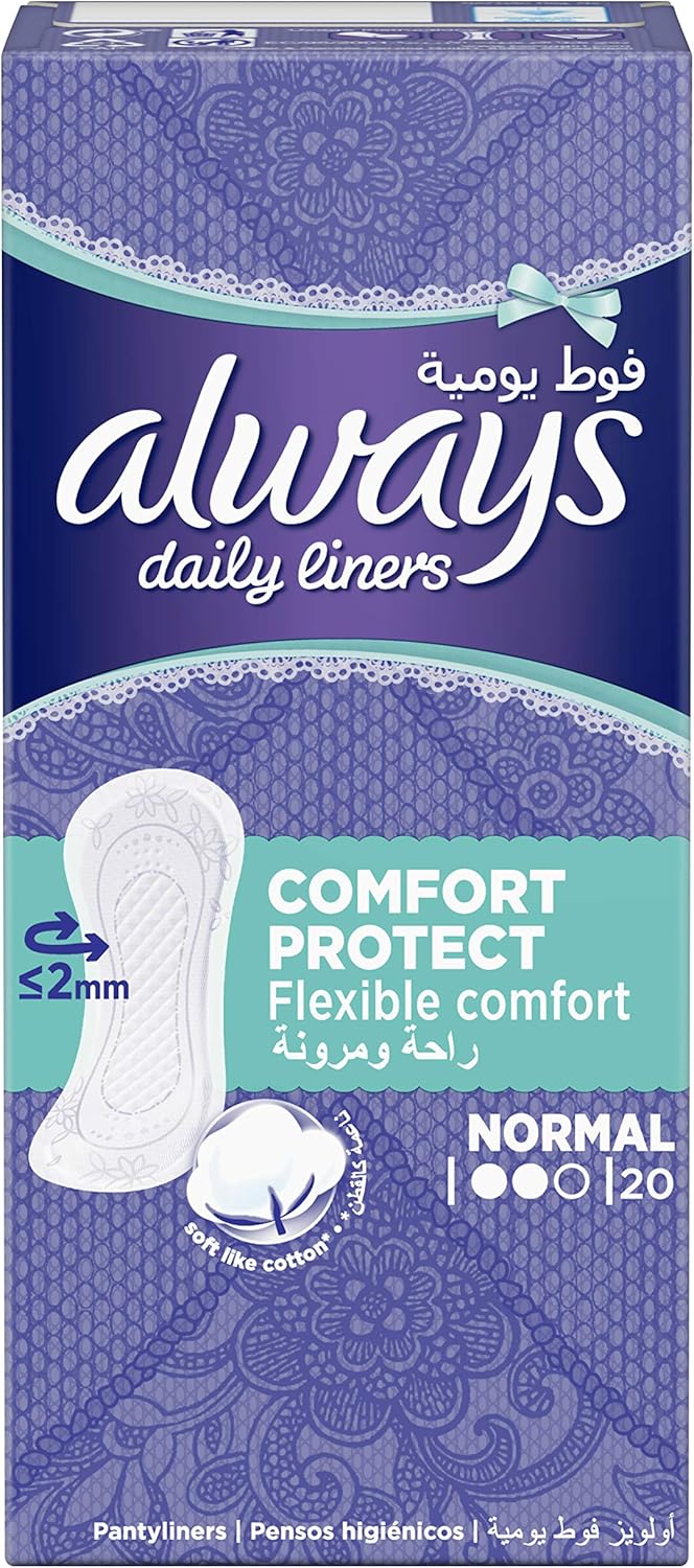 Always Daily Liners Comfort Protect, Normal, 20 Count Buy Online at Best Price in UAE Amazon.ae