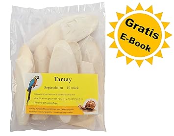 Tamay Sepiaschalen Premium I Optimale Kalzium u. Vitaminversorgung Nahrung, Futter für Reptilien, Schildkröten, Bartagamen, V
