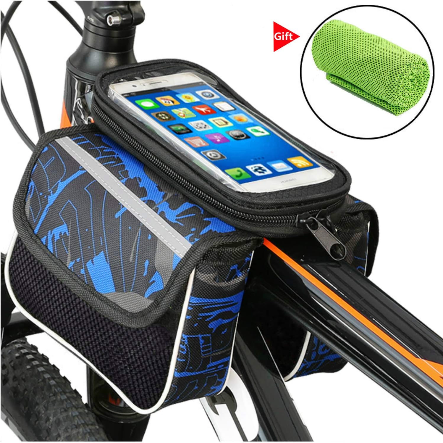 Borsa Manubrio Bici PENDEI Borsa Telaio Bici, Impermeabile Borsa