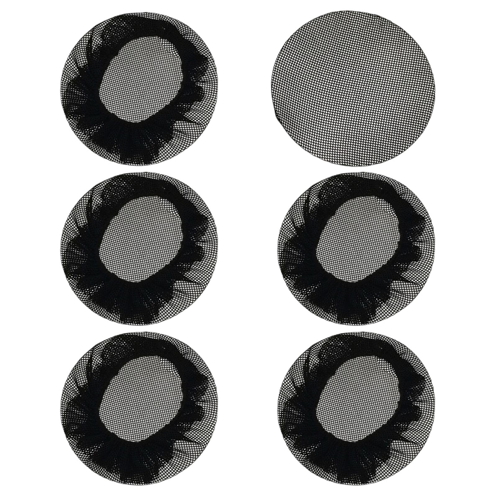 6 Pcs Ballet Hair Net Reusable Elastic Band Hair Nets Bun Cover Hairnets Mesh Dance Bun Covers Bun Nets Hair Accessories for Women Girls Ballet Dance Skating