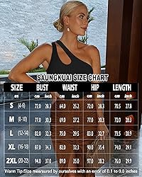SAUNGKUAI Women's Sexy One Shoulder Sleeveless