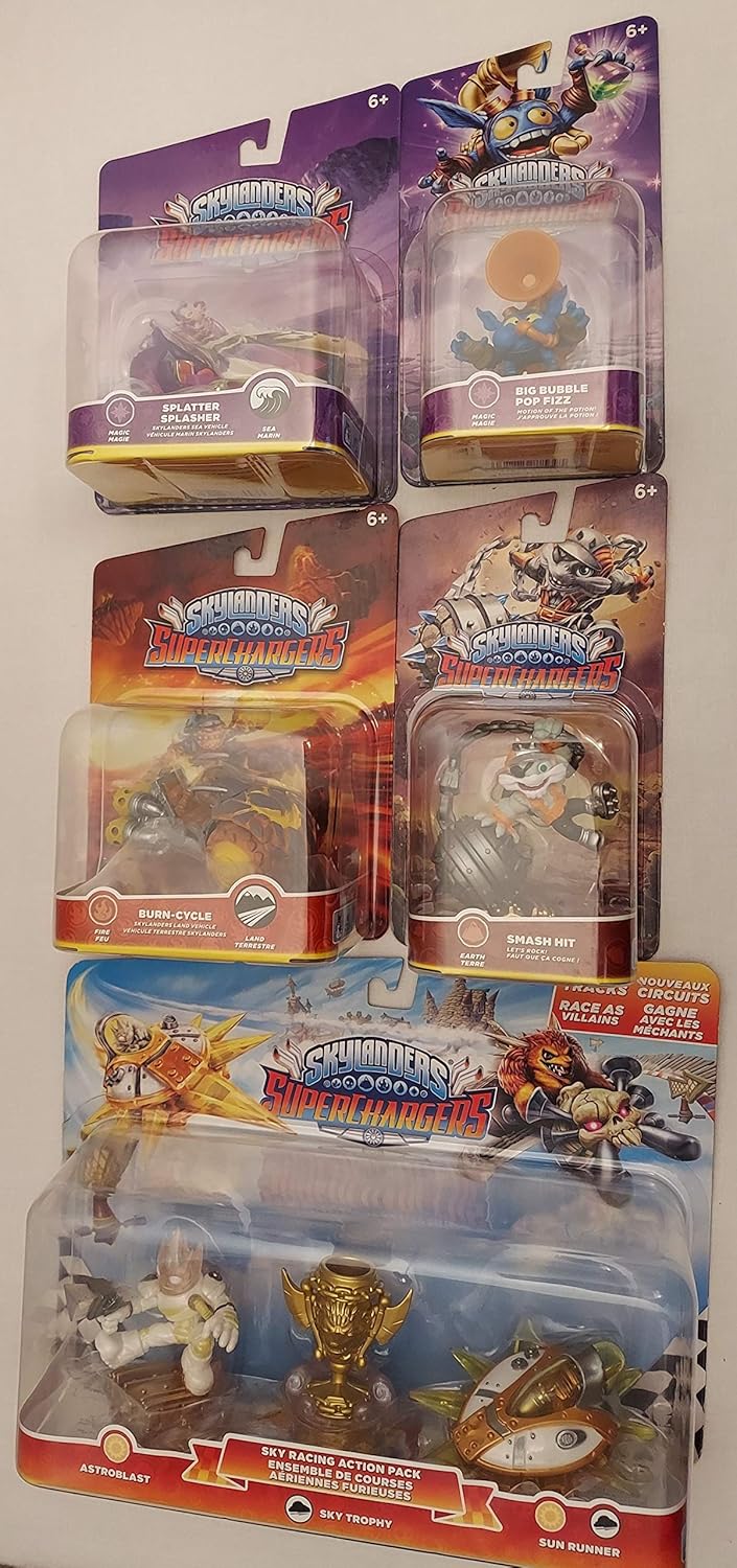 Skylanders SuperChargers 5 Pack Vehicle Bundle! 3 Vehicles