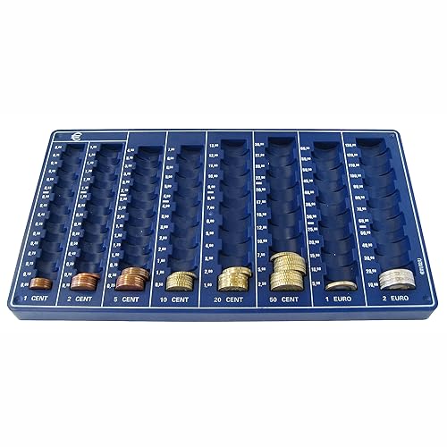 HMF 270102 EURO Coin Counter Tray, Slanted, 34 x 15 x 3 cm, black Amazon.co.uk Garden & Outdoors