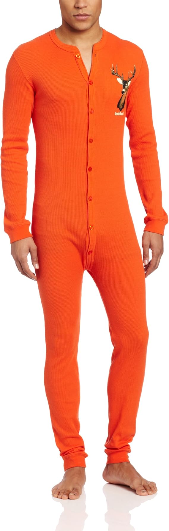 Toddland Men's Union Suit, Hunter Orange, Small at Amazon Men’s