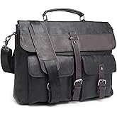 Leather Messenger Bag for Men,Vintage Mens Laptop Bag Water Resistant Business Travel Briefcase Satchel Work Computer Bag | Leather, Vintage, Mens, Water Resistant, Business, Travel