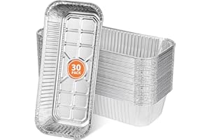 Rushare 30-Pack Grill Drip Pans for Weber Summit & Genesis II Series, Weber Slate Series Griddle & SmokeFire Pellet Grill, 11