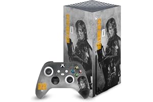 Head Case Designs Officially Licensed AMC The Walking Dead Daryl Double Exposure Daryl Dixon Graphics Vinyl Sticker Gaming Skin Decal Cover Compatible with Xbox Series X Console and Controller Bundle