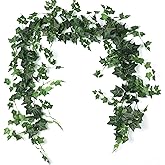 RECUTMS 3 Strands Artificial Ivy Vines 6.3Ft Green Ivy Garland Faux Hanging Plants Greenery Decoration Artificial Vines For Spring Home Decor Indoor Home Wall Wedding Room Valentine's Day Decor(Green)