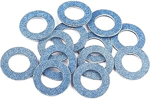15PCS M12 Oil Drain Plug Gasket Compatible with Lexus Toyota Scion,Standard Car Accessories Oil Drain Pan Crush Washer Replac