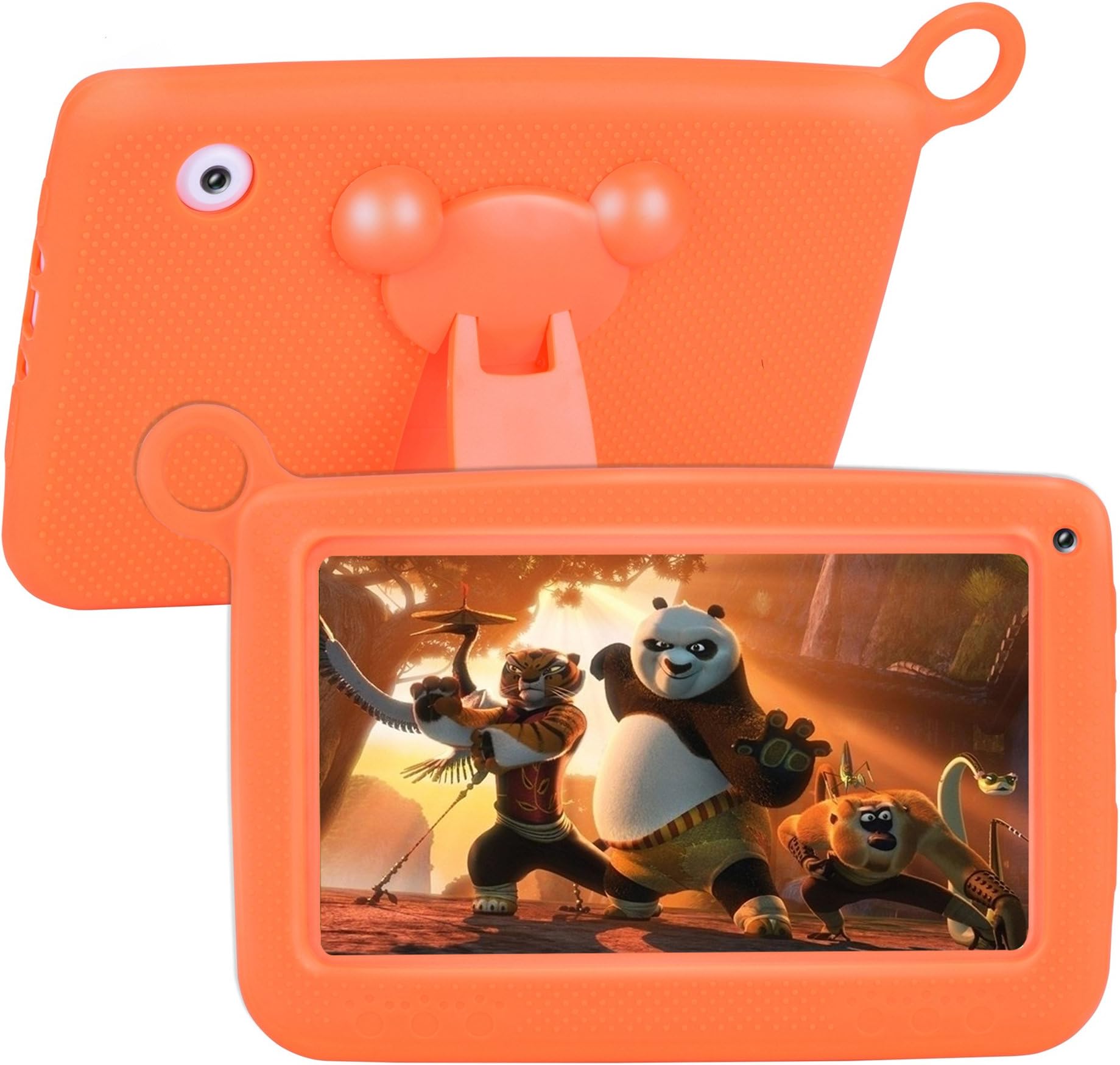 【UPGRADED】 TUFEN Tablet for Kids, 7' HD Eyes-Protection Screen with Silicone Bumper (1GB RAM + 8GB ROM, Android 6.0, Playstore, Youtube, Netflix, PARENT-CONTROL IWAWA, Wireless Internet) (Q758 Yellow)