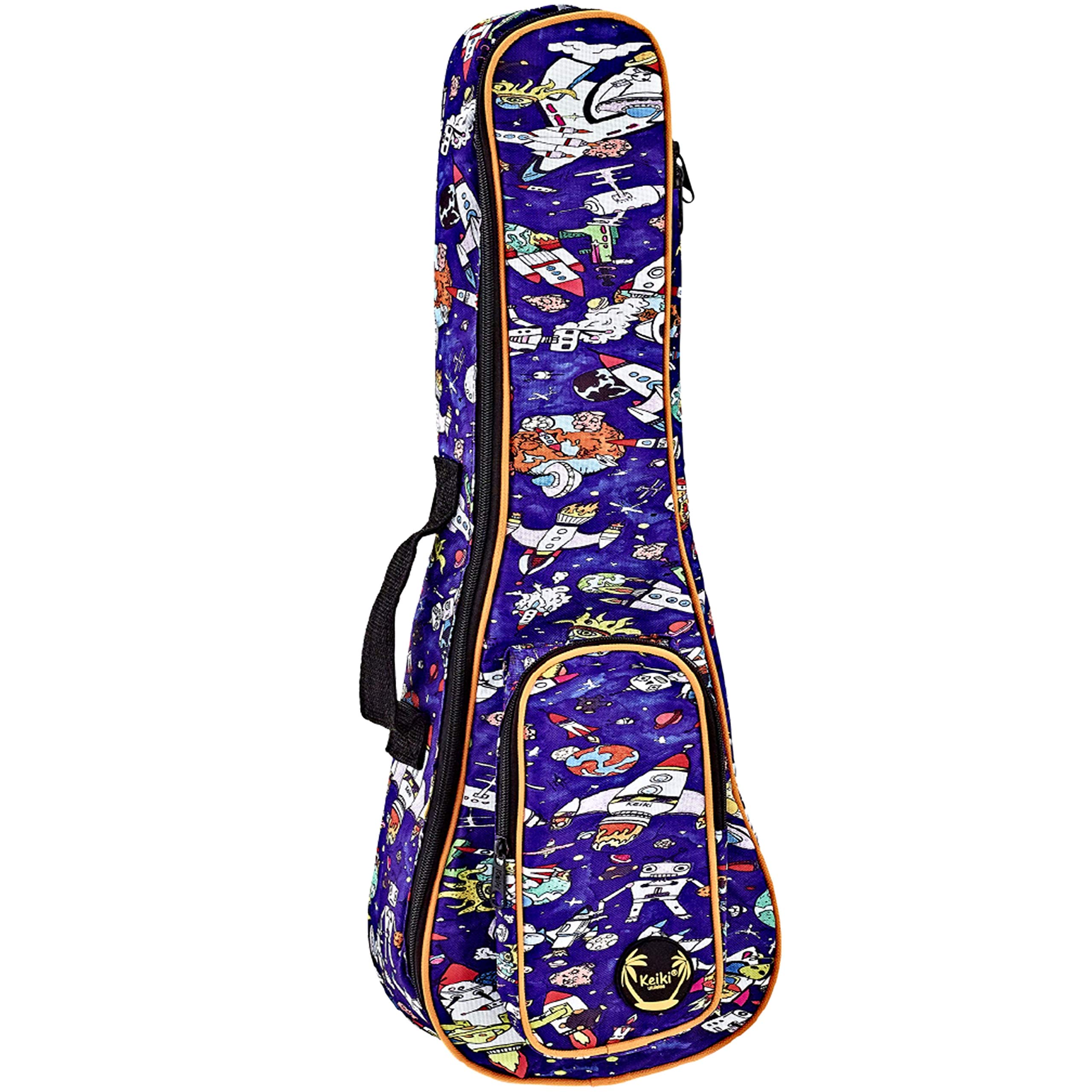 ORTEGA Gigbag for Concert Ukuleles with Shoulder Straps - Spaceman (KUB-SP-CC)