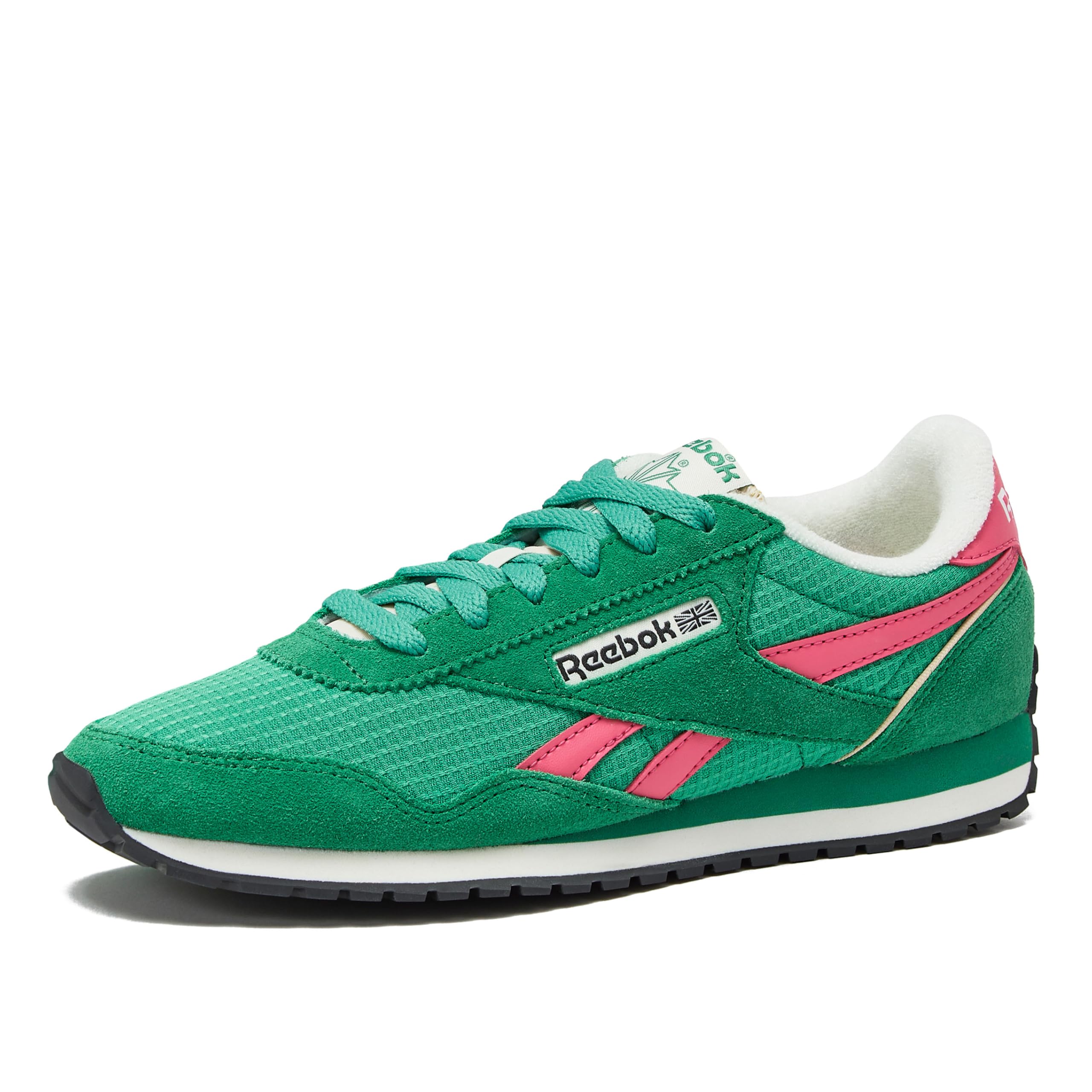 Reebok Women's Classic AZ Legacy Sneakers for Women, Casual Athletic Womens Shoes, Upgrade Green/Upgrade Green/Passion Pink, 6.5 Image