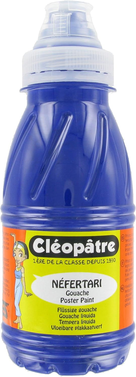 Cléopâtre Néfertari Baby Gouache Au Doigt Lot 12 Couleurs 1L + Palette Et Pinceaux Mousse
