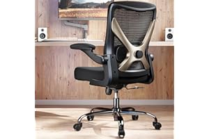 Ergalithic Ergonomic Office Chair - X-Shaped Computer Desk Chair Comfy, Gaming Chair, Office Chair with Lumbar Support, Mesh Office Chairs, Desk Chair for Long Hours(Black Gold)