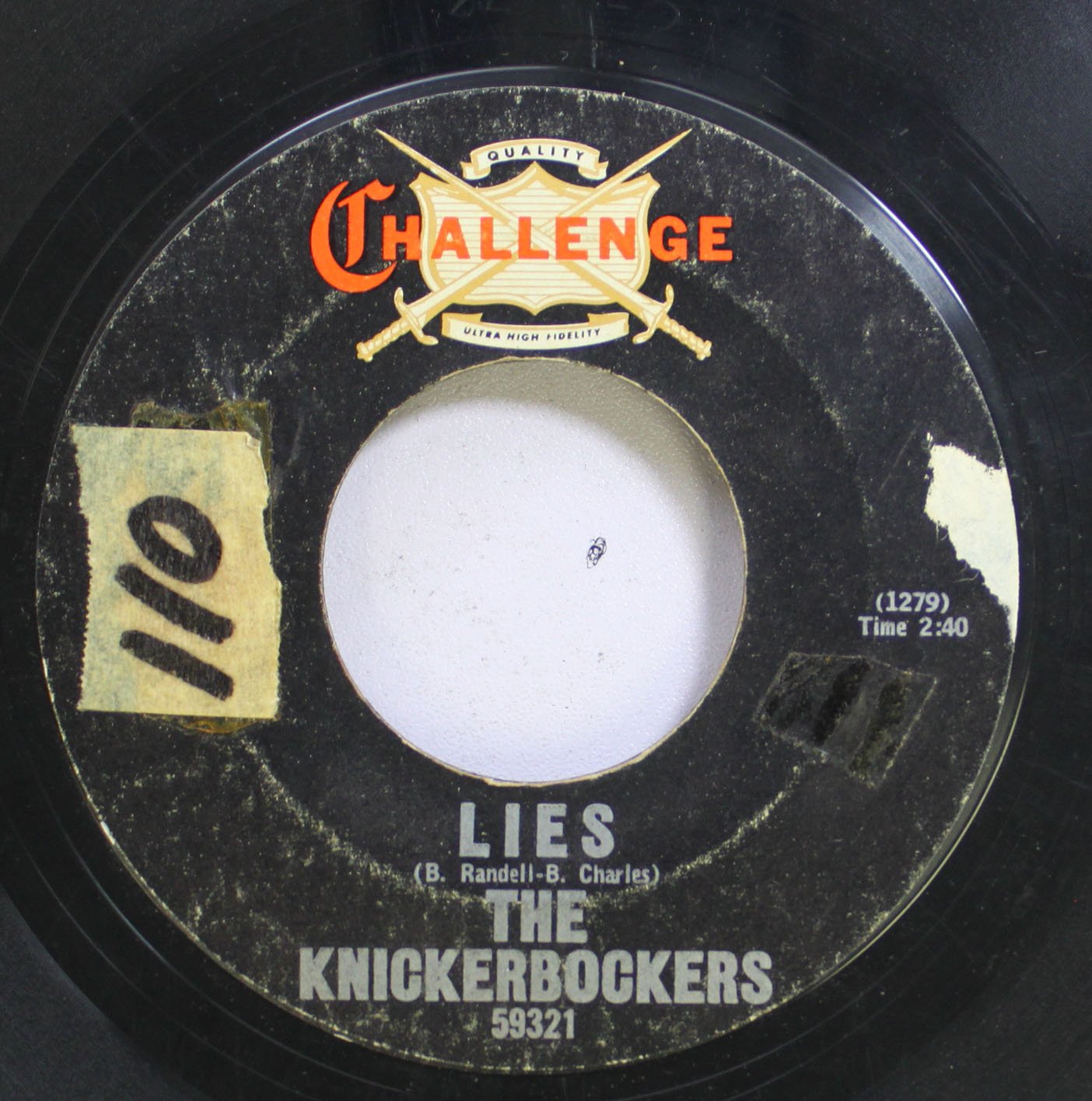  THE KNICKERBOCKERS 45 RPM LIES / THE COMING GENERATION Music