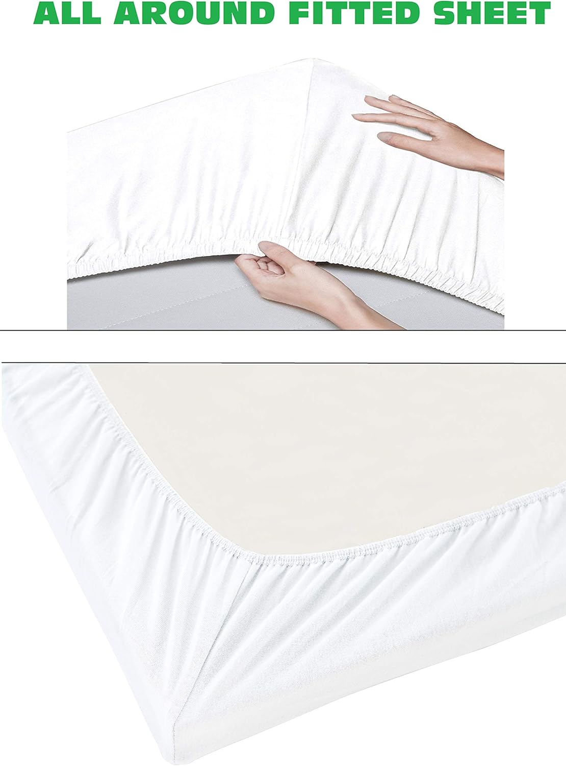 Elegant Comfort 1500 Thread Count Wrinkle & Fade Resistant Egyptian Quality 4-Piece Bed Sheet Set Ultra Soft Luxurious Set Includes Flat Sheet, Fitted Sheet and 2 Pillowcases, Full Size, Blackout: Home & Kitchen