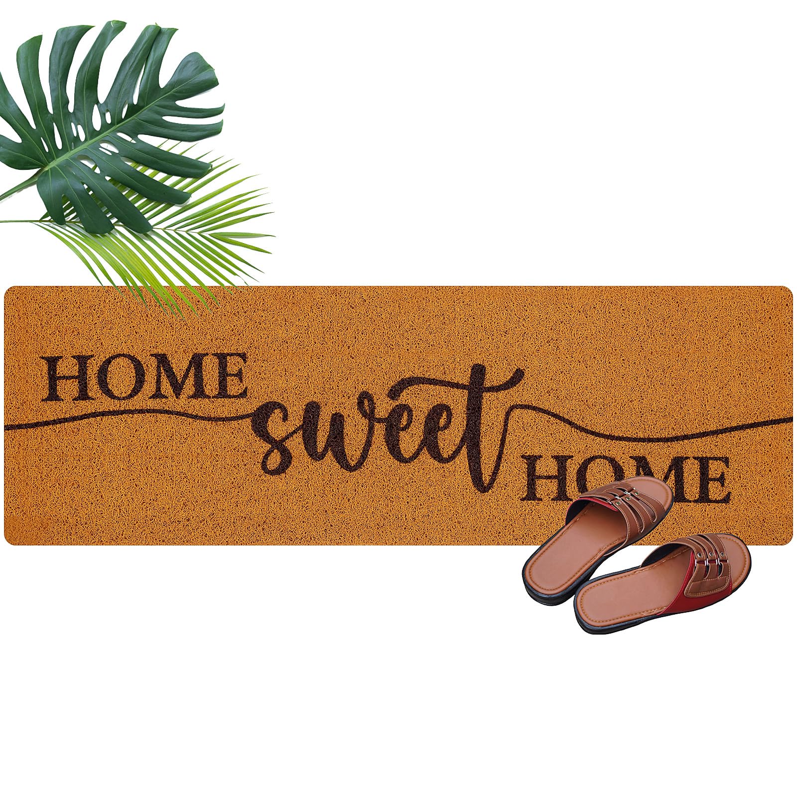Photo 1 of Ninehaoou Long Doormat 45'' x 15.5'' Front Door Mat for Entrance Inside Outdoor Large Decorative Door Rug Welcome Mat for Outside Home Entry(Sweet Home)
