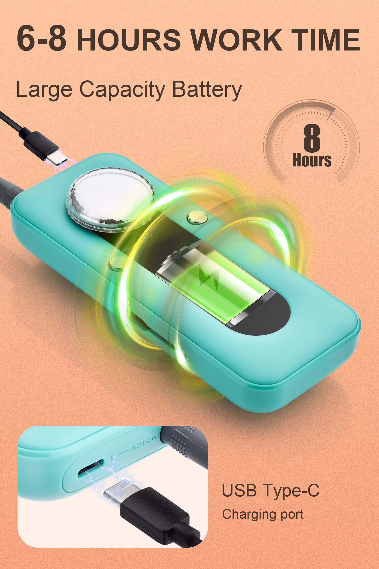 Electric Nail Drill Professional, 45000RPM Cordless Electric Nail File for Acrylic Gel Nails, Professional Nail Drill Manicure Pedicure Polishing Shape Tools for Home Salon - Image 5