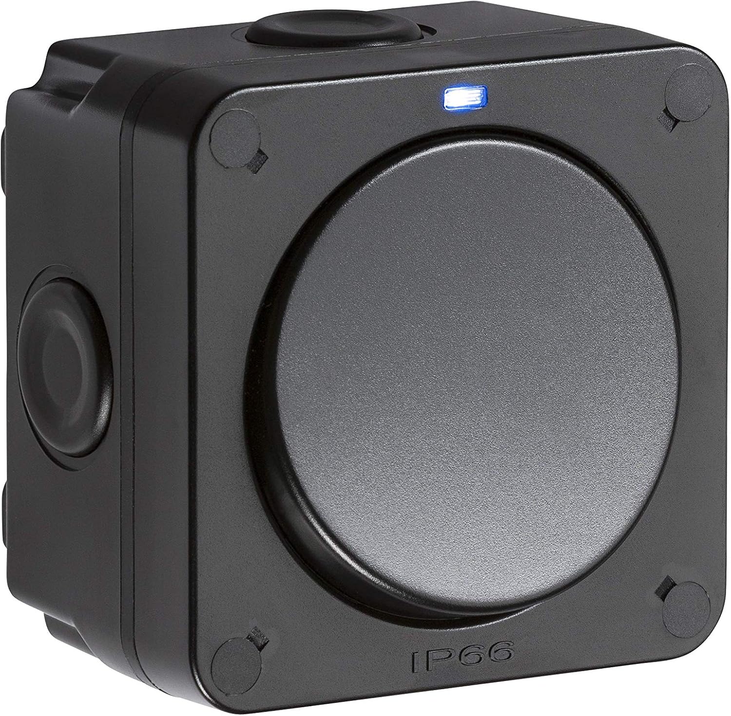 Knightsbridge OP2 Outdoor Weatherproof Single Switch, Black, 66.0 mm*90.0 mm*90.0 mm - Image 3