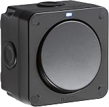 Knightsbridge OP2 Outdoor Weatherproof Single Switch Black 230V IP66 IK06 view 2