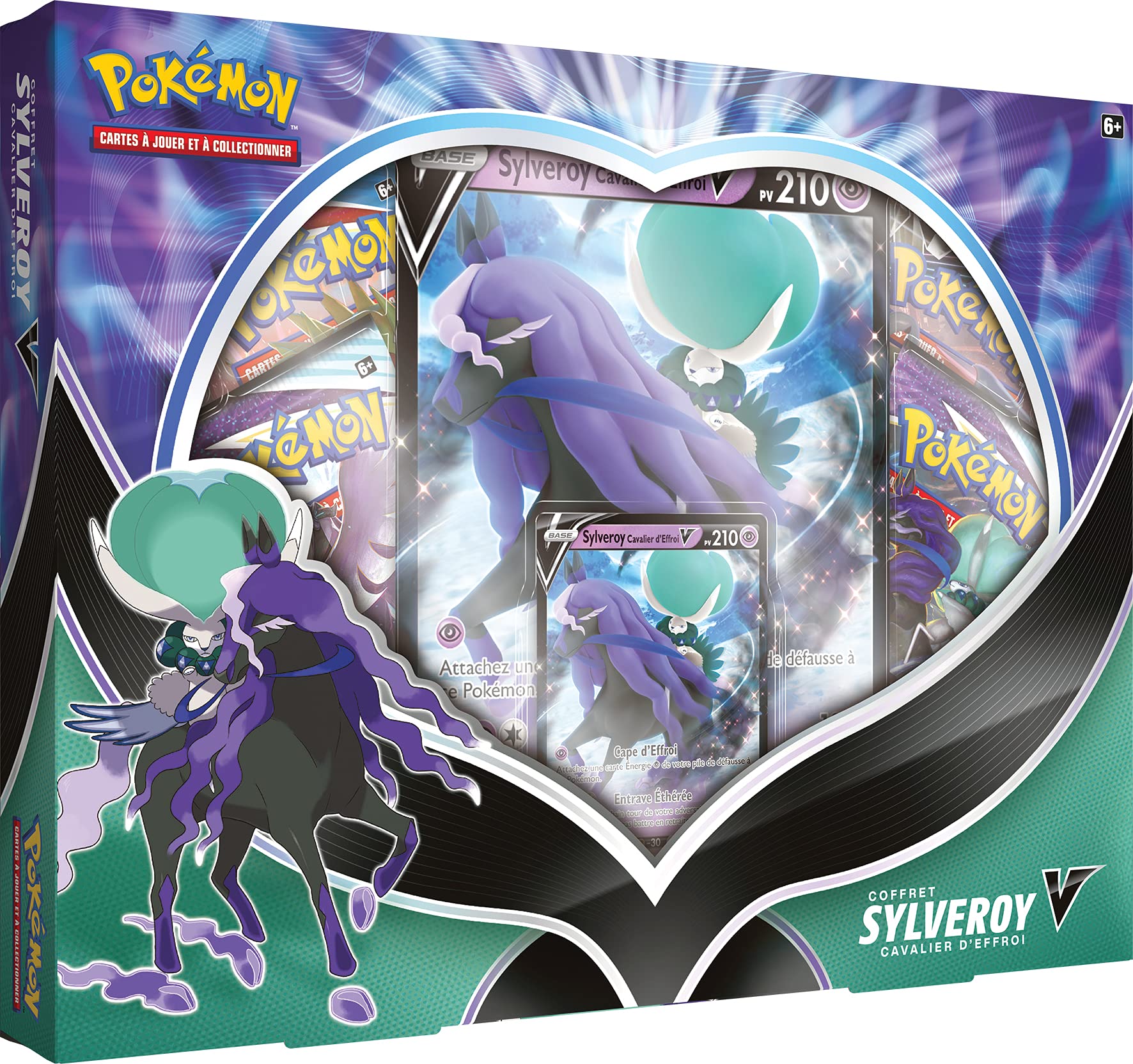 POEBAOU21 Pokemon Cold-V or Sylveroy Horseman Horseman of Fear-V (Random Model) Company Collectible Card Game