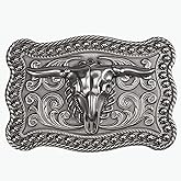 Tolongland Western Belt Buckle for 1.5" Belts | Heavy Duty Interchangeable Cowboy Buckle Western Accessory for Men & Women