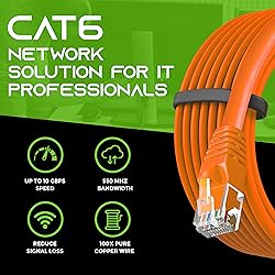 GearIT Cat 6 Ethernet Cable 1 ft (20-Pack) - Cat6