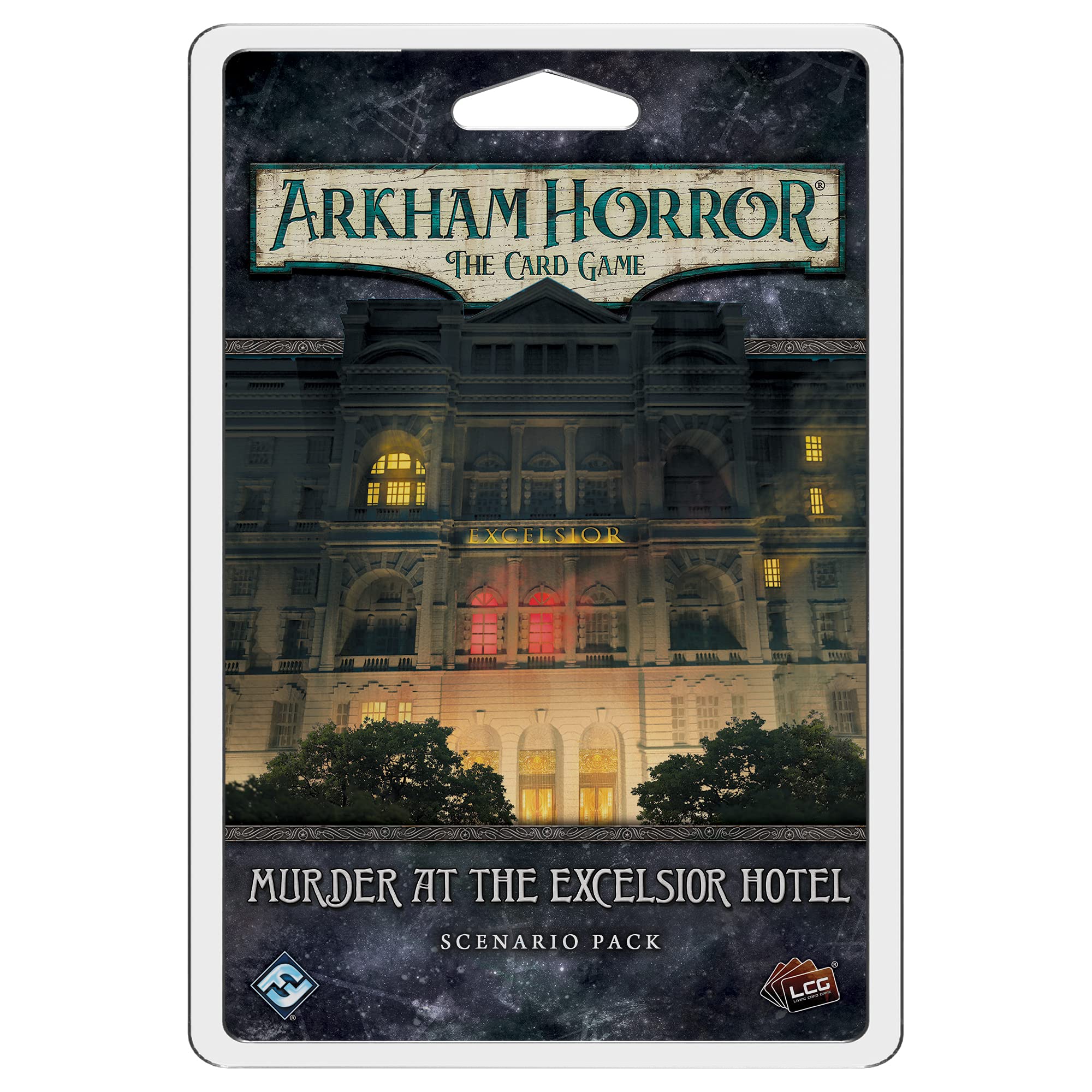 Fantasy Flight Games Murder at the Excelsior Hotel Arkham Horror LCG Exp, Mixed, Scenario Pack - 5