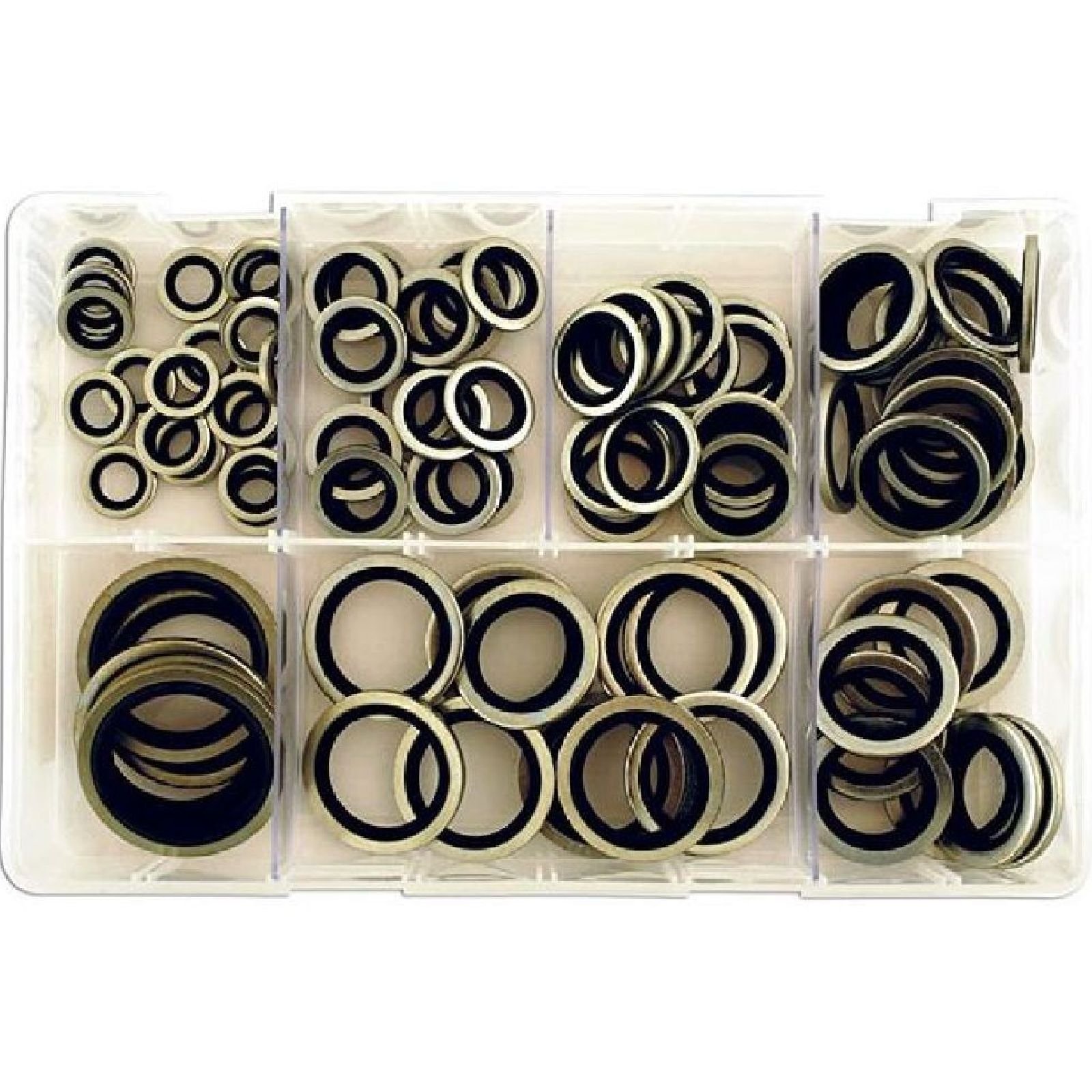 Connect 31874 Assorted Bonded Seal Washers Imp (Dowty) Box 100pc