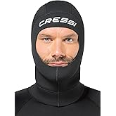Adult Unisex Neoprene Diving Hood 3mm Thick - Scuba Diving, Snorkeling, Surfing - Solo Hood: Designed in Italy by Cressi