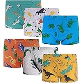 Boboking Little Boys Boxer Briefs Dinosaur Truck Shark Toddler Kids Underwear