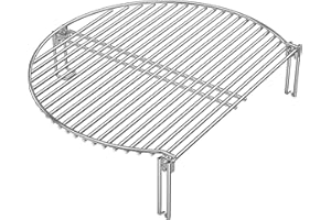 Onlyfire Stainless Steel Grill Expander Cooking Grate Fits for Charcoal Kettle Grills like Weber,Char-Broil and Ceramic Grills like Large Big Green Egg,Kamado Joe Classic,Pit Boss,Louisiana