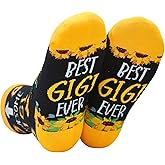 InnoBeta Gigi Gifts for Grandma, Mothers Day Gifts for Gigi, One Size Crew Socks on Mother's Day, Christmas, Birthday