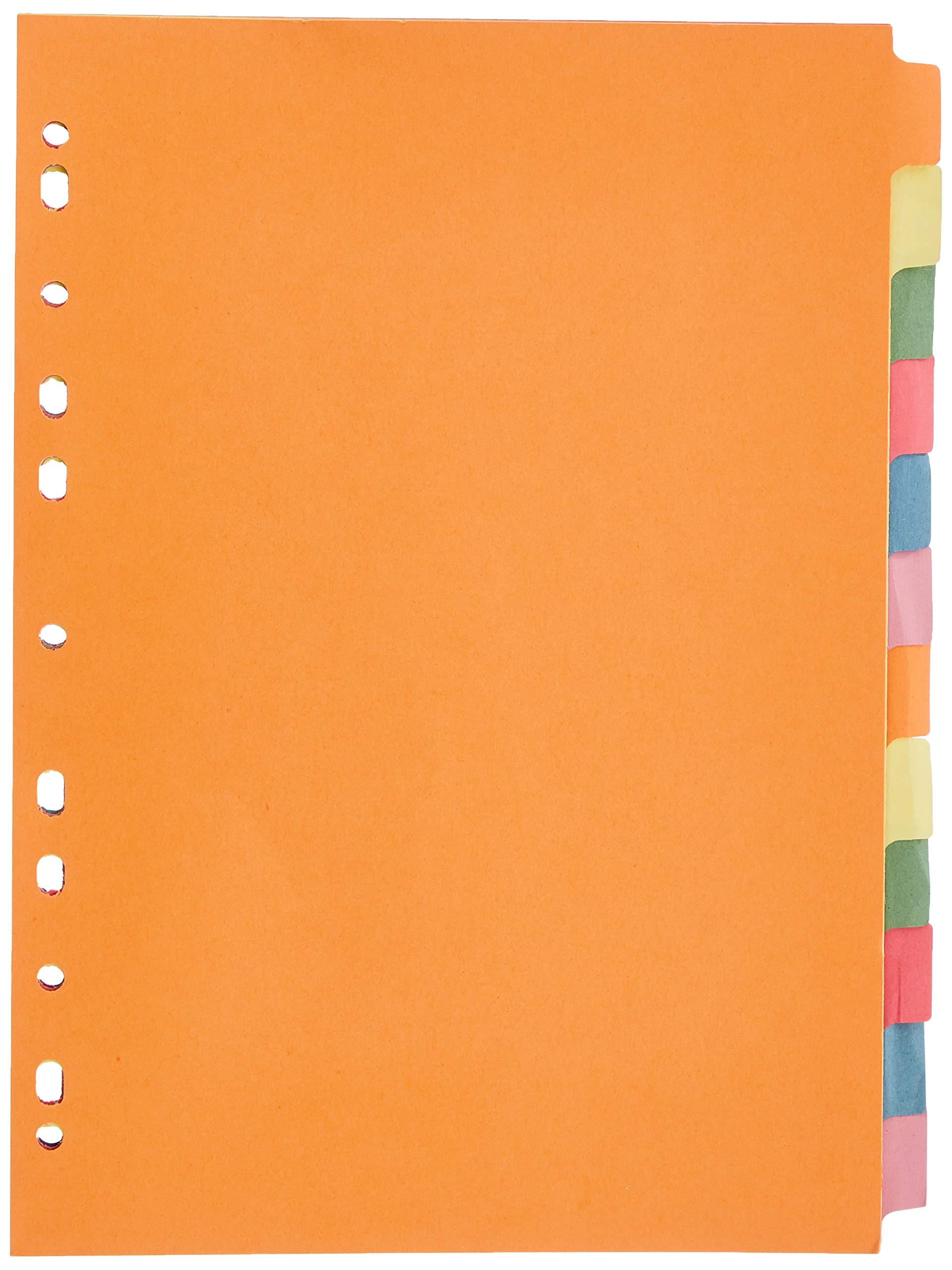 5 Star 330925 Office Subject Dividers Multipunched Manilla Card 12-Part A4 Assorted -Pink