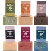 Bali Soap Masculine Collection Natural Soap for Men, 6 Bars | Handmade Vegan Bar Soap, Exfoliating Bath Soap