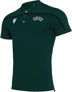 Macron Uefa Referee 19 Men S Football Polo Shirt Dark Green Amazon De Sport Freizeit
